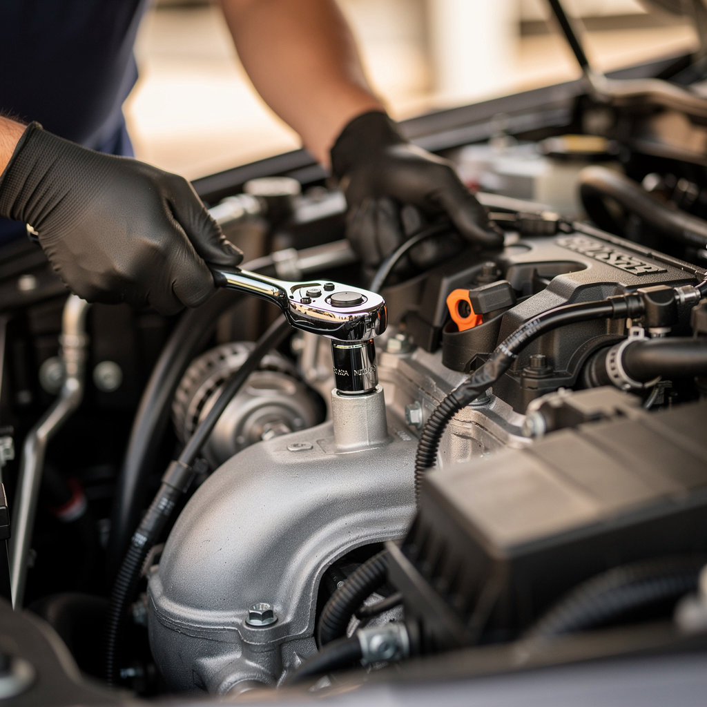 Sun Independent Auto Repair certified technician performing specialized Honda, Nissan, and Infiniti repairs in San Diego